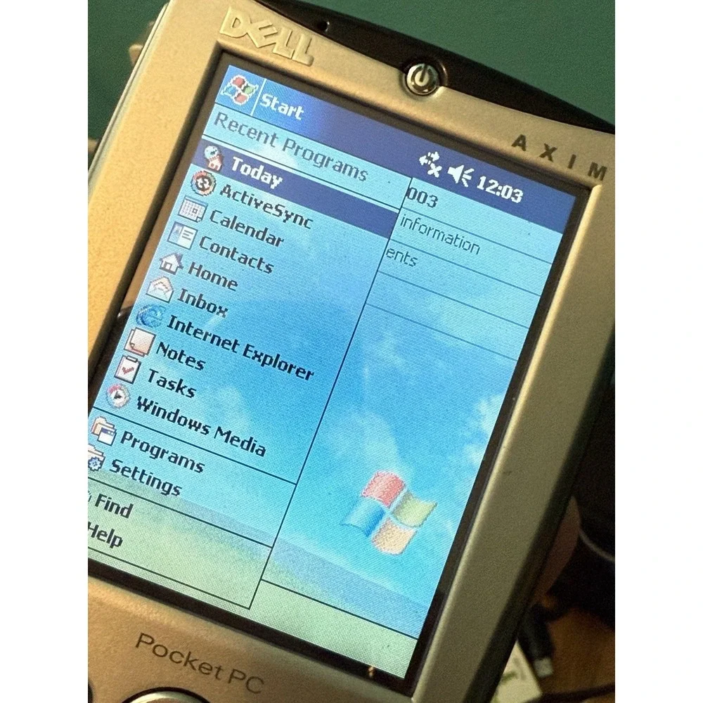 Dell Axim X5 HC01U, PDA Pocket PC Win Mobile 2003 400 MHz, working